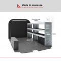 Mercedes Vito 2003 on LWB (L2H1) - Rhino MR4 2 Bay Internal Van Racking